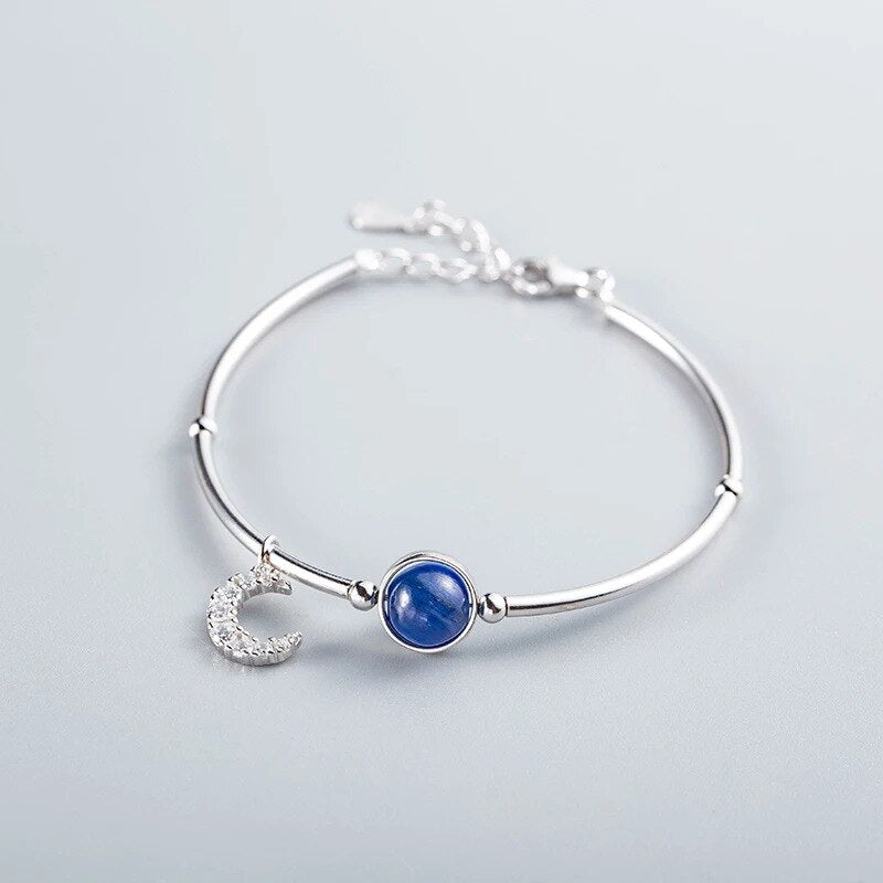 2024 Silver Blue Eye Bracelet