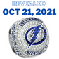 2021 TAMPA BAY LIGHTNING Stanley Cup Ring